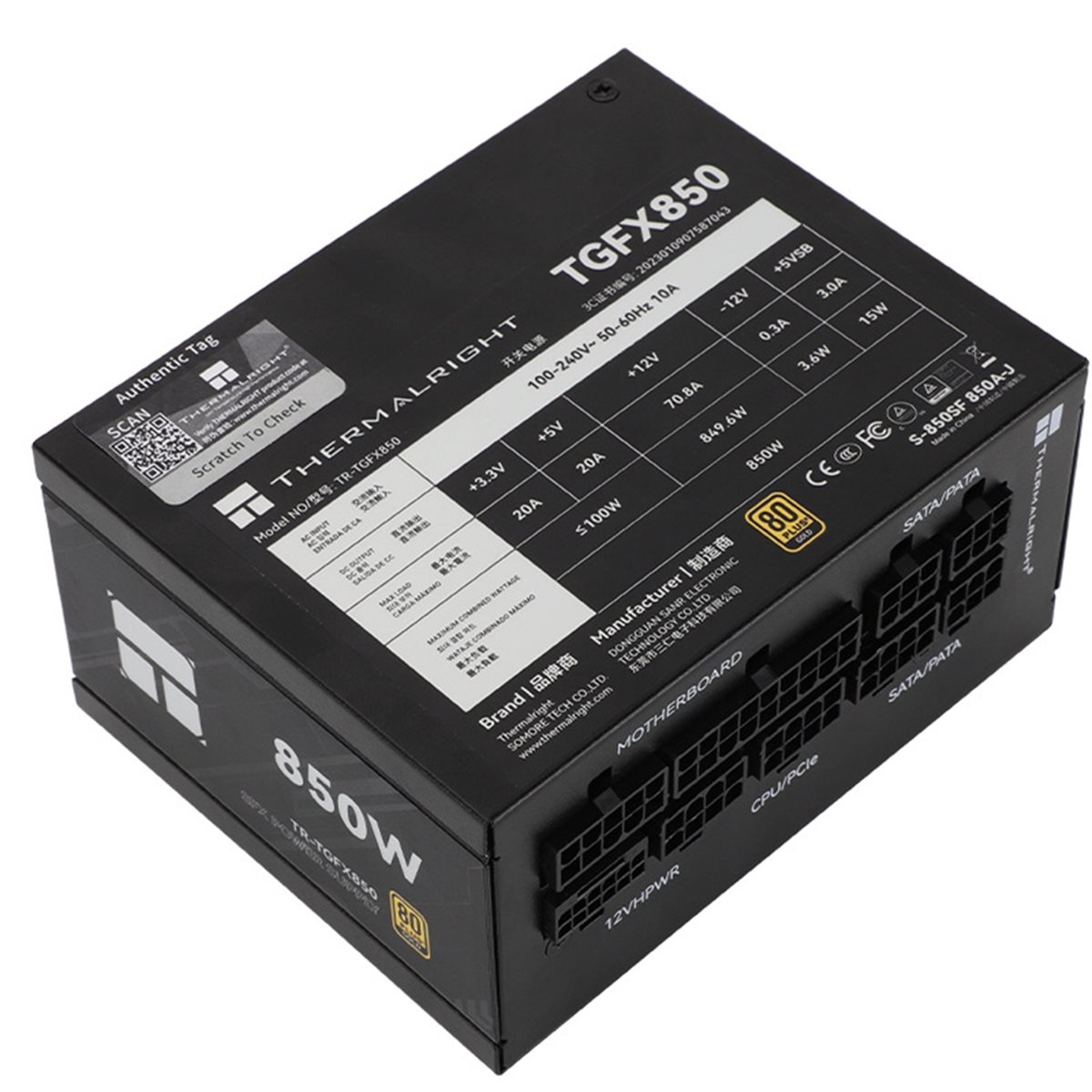 Sfx Power Supply 850W Gold - [AC18 Digital]/ TR-TGFX850 Computer Case Power