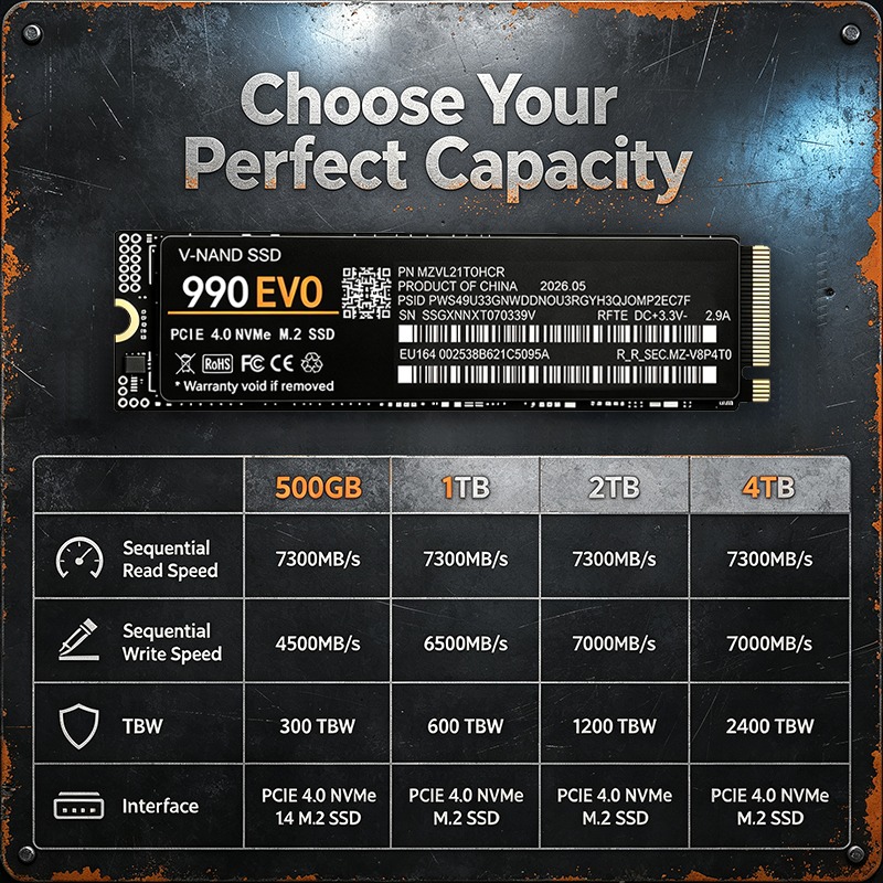 990 EVO M.2 2280 NVMe PCIe 4.0 - M.2 Nvme 4Tb Pcie 4.0 Ssd 评论和价格